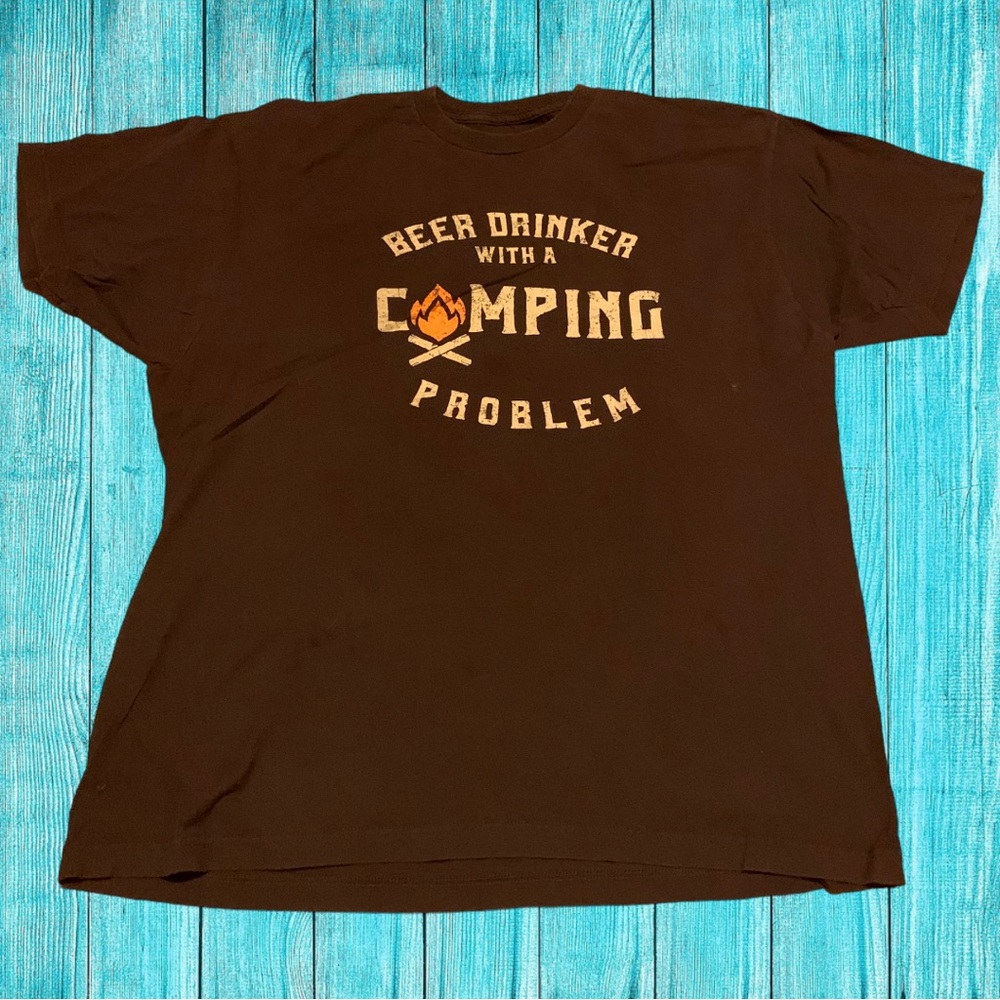 Funny Fathers Day Beer Drinker Camping Problem Cabelas Gander Mountain Shirt